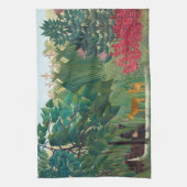 Henri Rousseau - De waterval Theedoek (Verticaal)