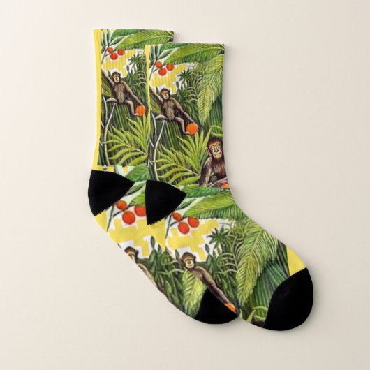 Henri Rousseau, Deux singes dans la jungle, Chauss (Paire)