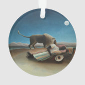 Henri Rousseau Dormir Gitan Lion Peinture (dos)