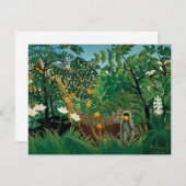 Henri Rousseau Exotic Landscape Invitations Kaart (Voorkant / Achterkant)