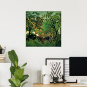 Henri Rousseau - Exotisch landschap Poster (Thuiskantoor)