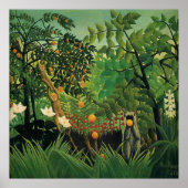 Henri Rousseau - Exotisch landschap Poster (Voorkant)