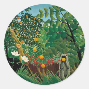 Henri Rousseau Exotische Landschap Stickers