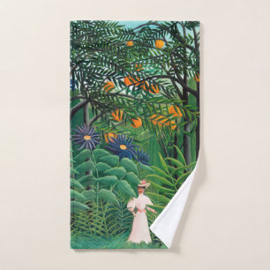 Henri Rousseau - Femme marchant dans une forêt exo