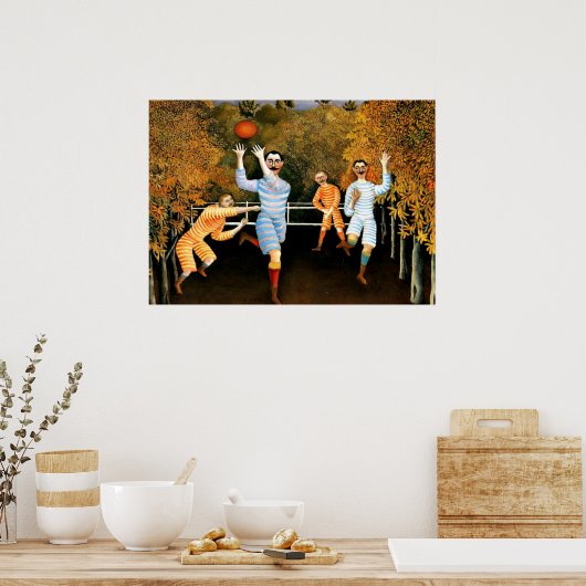 Henri Rousseau - Footballs spelers Poster (Keuken)