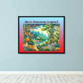 Henri Rousseau geïnspireerd Canvas Afdruk (Insitu (Houten vloer))