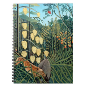 Henri Rousseau - Gevecht tussen tijger en buffel Notitieboek