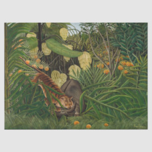 Henri Rousseau - Gevecht tussen Tijger en Buffel Tissuepapier