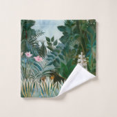 Henri Rousseau - Het Equatoriaal Oerwoud Bad Handdoek (Wasdoekje)