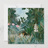 Henri Rousseau - Het Equatoriaal Oerwoud Bedankkaart (Voorkant)