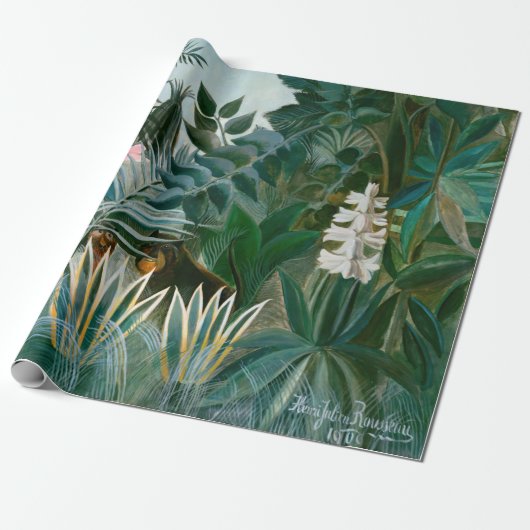 Henri Rousseau - Het Equatoriaal Oerwoud Cadeaupapier (Uitgerold)