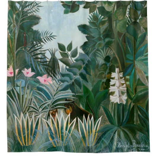 Henri Rousseau - Het Equatoriaal Oerwoud Douchegordijn (Voorkant)