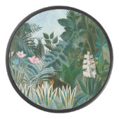 Henri Rousseau - Het Equatoriaal Oerwoud Hockey Puck (Voorkant)
