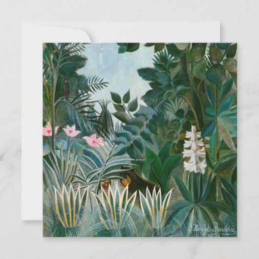 Henri Rousseau - Het Equatoriaal Oerwoud Kaart (Voorkant)