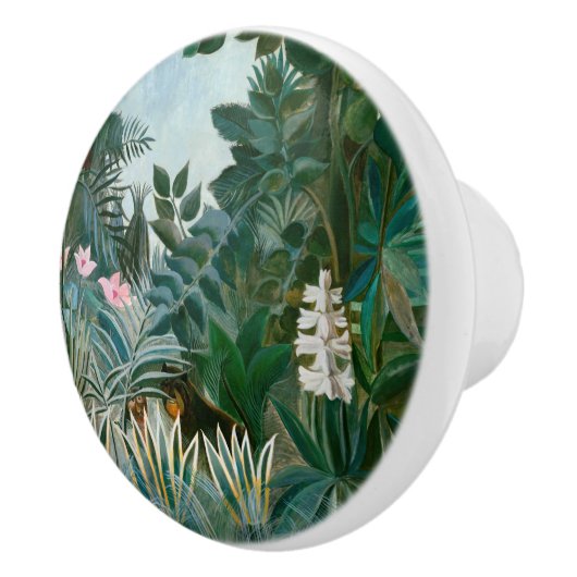 Henri Rousseau - Het Equatoriaal Oerwoud Keramische Knop (Rechts)