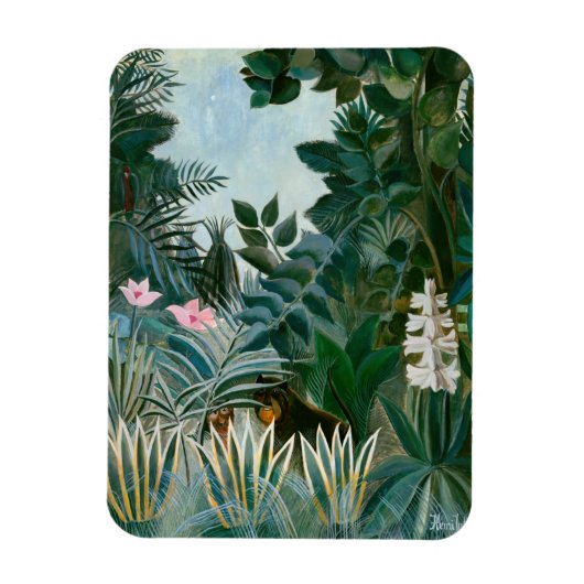 Henri Rousseau - Het Equatoriaal Oerwoud Magneet (Verticaal)