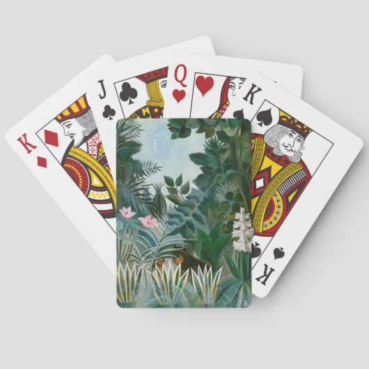 Henri Rousseau - Het Equatoriaal Oerwoud Pokerkaarten (Achterkant)