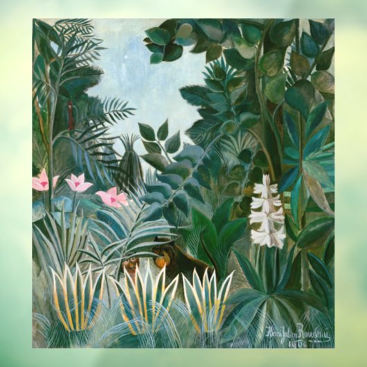 Henri Rousseau - Het Equatoriaal Oerwoud Raamsticker (Vel 3)