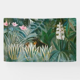Henri Rousseau - Het Equatoriaal Oerwoud Spandoek