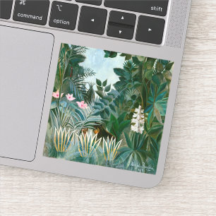 Henri Rousseau - Het Equatoriaal Oerwoud Sticker