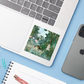 Henri Rousseau - Het Equatoriaal Oerwoud Sticker (Laptop met iPhone)