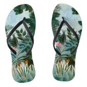 Henri Rousseau - Het Equatoriaal Oerwoud Teenslippers (Voetbed)