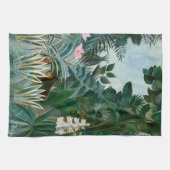 Henri Rousseau - Het Equatoriaal Oerwoud Theedoek (Horizontaal)
