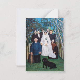 Henri Rousseau - Het huwelijksfeest Notitiekaartje