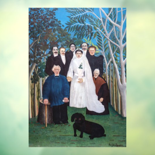 Henri Rousseau - Het huwelijksfeest Raamsticker (Vel 3)