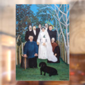 Henri Rousseau - Het huwelijksfeest Raamsticker (Vel 2)