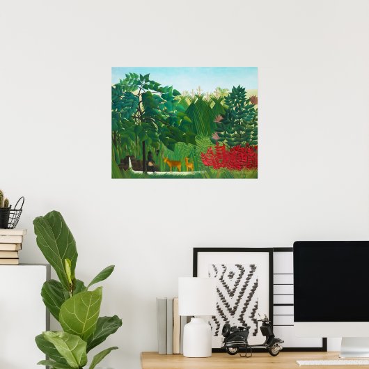 Henri Rousseau Het Poster Waterfall (Thuiskantoor)