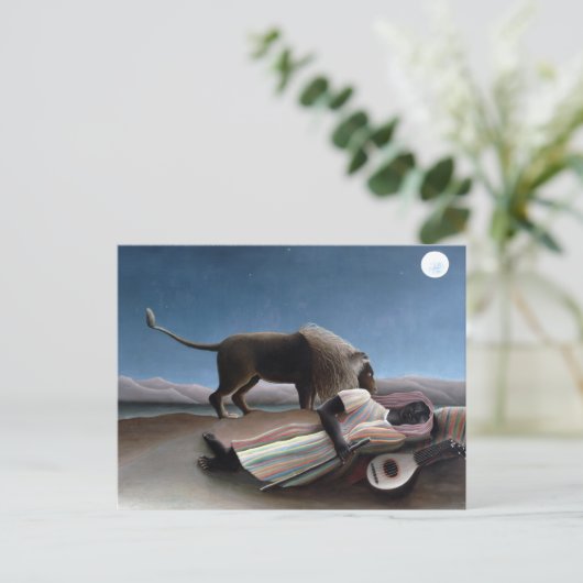 Henri Rousseau Het Slaapziende Poster Briefkaart (Staand voorkant)