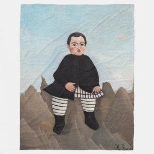Henri Rousseau - Jongen op de Rocks Fleece Deken