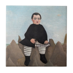 Henri Rousseau - Jongen op de Rocks Tegeltje