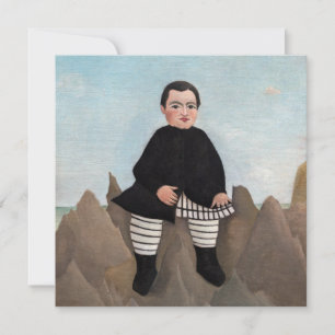 Henri Rousseau - Jongen op de rotsen Bedankkaart