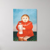 Henri Rousseau - Kind met een Doll Canvas Afdruk (Voorkant)