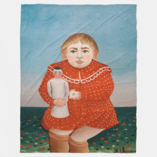 Henri Rousseau - Kind met een Doll Fleece Deken