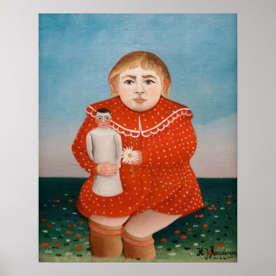 Henri Rousseau - Kind met een Doll Poster