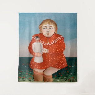 Henri Rousseau - Kind met een Doll Wandkleed