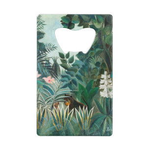 Henri Rousseau Landschap met apen Botanische Ga Kredietkaart Flessenopener