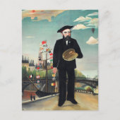 Henri Rousseau - Landschap Myself-Portret Briefkaart (Voorkant)