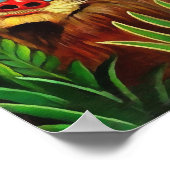 Henri Rousseau Mandrill in het Oerwoud  art Poster (Hoek)