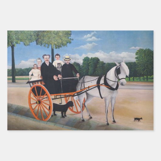 Henri Rousseau - Masterstuks Selection Inpakpapier Vel (Voorkant)