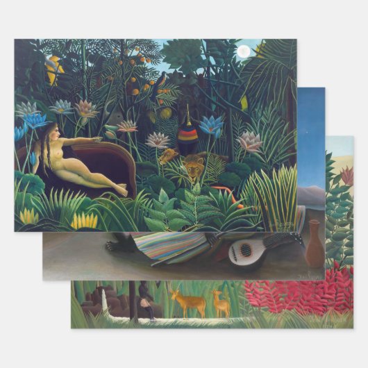 Henri Rousseau - Meesterwerken Selectie Inpakpapier Vel (Set)