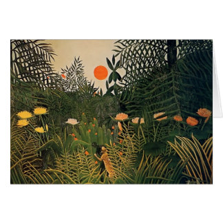 Henri Rousseau- Negro Aangevallen door een Jaguar