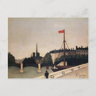 Henri Rousseau- Notre Dame Uitzicht Ile Saint Loui Briefkaart