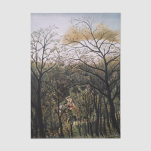 Henri Rousseau - Ontmoeting in het Bos Tissuepapier