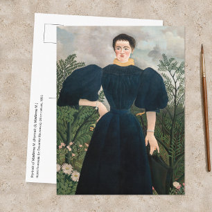 Henri Rousseau - Portret van Mevrouw M. Briefkaart