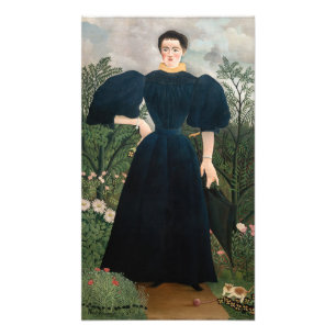 Henri Rousseau - Portret van Mevrouw M. Foto Afdruk
