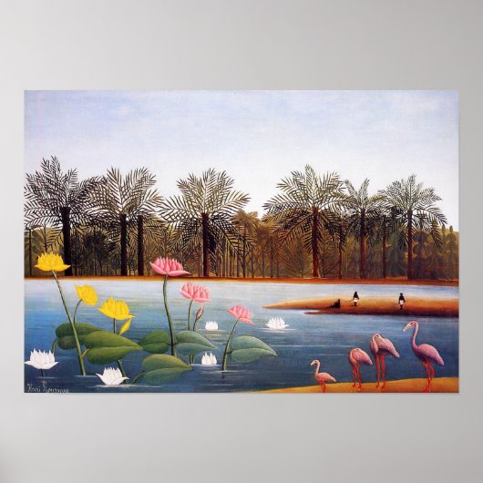 Henri Rousseau Poster Flamants roses (Devant)